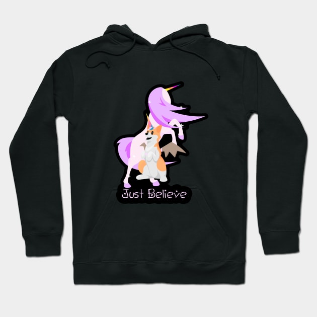 Just Believe (second version) Hoodie by Wolfano